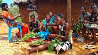 African village life #cooking  Village food  Corn Flour for Breakfast