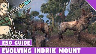 Evolving Indrik Mount! | ESO Dawnwood Indrik Evolution Guide | Event Ticket Info