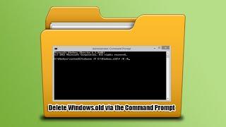 Delete Windows.old via the Command Prompt
