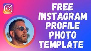 FREE Instagram Colorful Circle Profile Picture Template | Circle Around Profile Picture