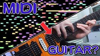 Learning CRAZY MIDI On Guitar