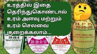 உரங்களை பற்றி தெரிந்து கொள்வோம் | Types of fertilizers @vivasayapokkisham