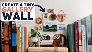 Create A Tiny Art Gallery With A Big Impact | DIY Mini Gallery Wall