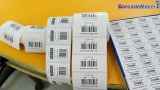 How printer works with DRPU Barcode Maker Software for printing barcode labels