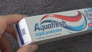 Aquafresh Triple Protection Fresh & Minty 125 ml Toothpaste Unboxing and Test