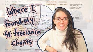 where I found my 41 freelance clients