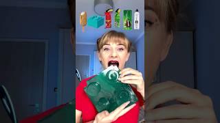 ASMR Eating Giant Jello, Ice Cream, Candy Spray Mukbang #shorts