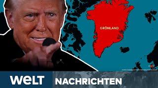 USA: Paukenschlag! Grönland? Künftiger Präsident Trump schließt Militäreinsatz nicht aus! I STREAM