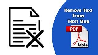 How to remove text from a comment text box in a PDF file using Adobe Acrobat Pro DC