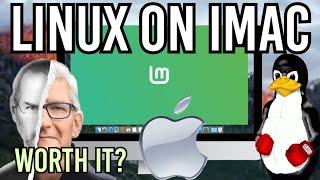 I put Linux Mint on Imac! Live reaction Apple High Sierra El capitan MacOS 08 09 10 2011 macbook