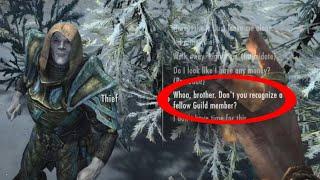 Thief Random Encounter AS GUILD MASTER - Skyrim Anniversary Edition