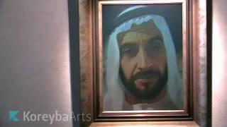 Physical printed and framed, Full-Color Hologram - Sheikh Zayed CG / 3D portrait