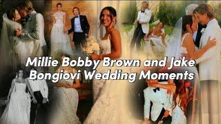 MILLIE BOBBY BROWN AND JAKE BONGIOVI WEDDING (Moments) - Die with a smile