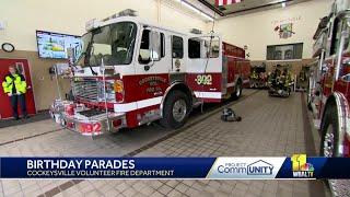 Fire company in Baltimore County offers birthday parades for children