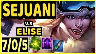 CLID (SEJUANI) vs ELISE - 7/0/5 KDA JUNGLE CHALLENGER GAMEPLAY - KR