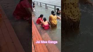 Har Har Gange | Ganga Snan | Open Holy Bath in Ganga | Har Ki Pauri Haridwar Darshan | #shorts