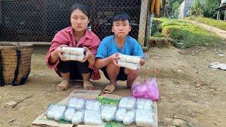 Mute boy and girl harvest cassava garden - How to make cassava cakes to sell l Daily life