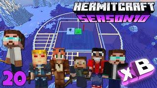 HermitCraft 10 | 020 | BEACH BRAWLS & MAIN BASE!