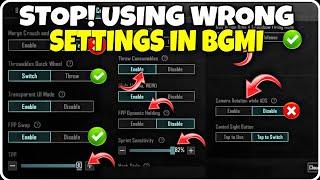 All Basic and Advance Control Settings in BGMI/PUBG.#bgmi #pubg