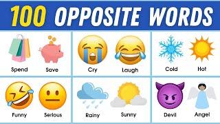 100 Opposite Words | Antonyms In English | Common Opposites | English Vocabulary