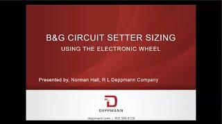 Sizing the Bell & Gossett Circuit Setter Using the Electronic System Syzer