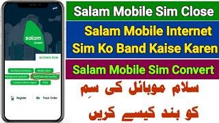 How To Close Salam Mobile Data Sim | Salam Mobile Sim Ko Kaise Band Karen #salam_mobile
