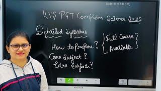 KVS PGT Computer Science 2022 l New Syllabus ?| Jyoti Budhwar | UGC NET GYAN Computer