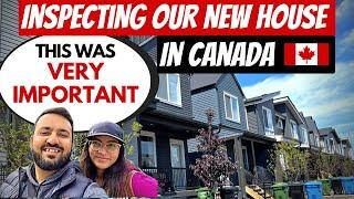  Inspecting Our FIRST HOUSE in Canada  | Experience With Our Builder | Hindi Vlog #canadavlogs