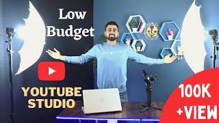 Professional YouTube Studio Setup Under ₹5000| Low Budget YouTube Background |
