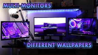 How to Set Different Wallpapers for Multiple Monitors in Windows 10/11