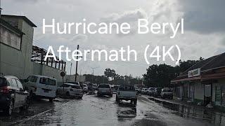 Driving in Barbados - Hurricane Beryl Aftermath (4K)