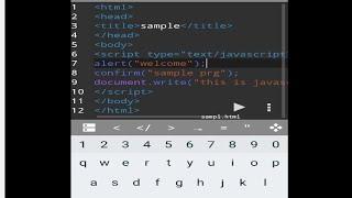 JavaScript Tutorial for beginners | Learn JavaScript on Android Mobile using anWriterApp  Web Coding