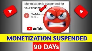 YouTube Monetization Suspended for 90 Days  | Reason ? | @TechnicalYogi | @ManojDey