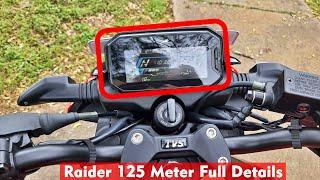 New Tvs Raider 125 Meter And Intelligo Features Full Details Live Demo