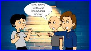 Goris and Classic Caillou bash Mike Animate's opinion on Coris and RainBoy107/Grounded BIG TIME