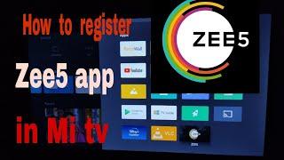 How to register zee5 app in Mi tv //Mi tv// Zee5 // Tech Mani