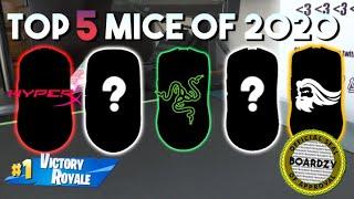 THE TOP 5 GAMING MICE OF 2020