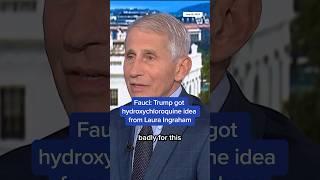 Fauci: Trump got Covid 'miracle cure' idea from Laura Ingraham