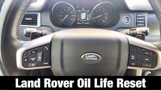 How to reset Service Reminder 2019 Land Rover Discovery Sport - Range