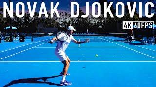 Novak Djokovic - Up Close Court Level Practice [2024]
