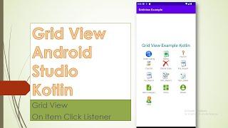 GridView Android Studio Kotlin