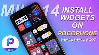 Install MIUI 14 Widgets & Super Folder On POCO Phone Without ROOT