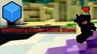 "Destroying kids in Battle Arena" CubeCraft