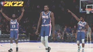 Brooklyn Nets New Leaked 2022 NBA Jersey | NBA 2K22 Next Gen  Emulation Gameplay | NETS vs PISTONS