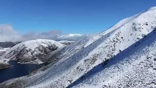 Lake Lyndon Southern Alps New Zealand Drone Footage