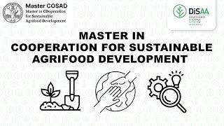 Get to know the brand new Master in Cooperation for Sustainable Agrifood Development