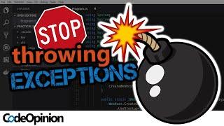 STOP throwing Exceptions! Start being Explicit