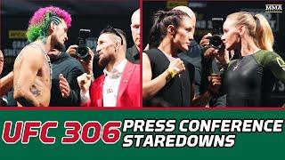 UFC 306 Staredowns: Sean O'Malley, Merab Dvalishvili Have Intense Staredown | Noche UFC