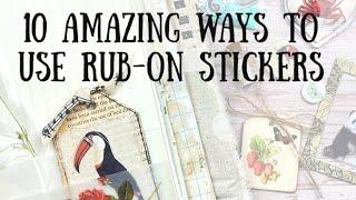 10 Amazing ways to use Rub-On Stickers | Taperlogy | ShanoukiArt