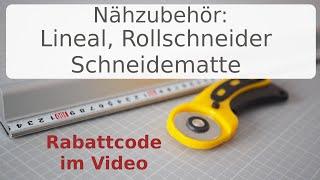 Schneidematte Rollschneider und Lineal - das nutze ich am liebsten - Nähzubehör Annas Nähschule